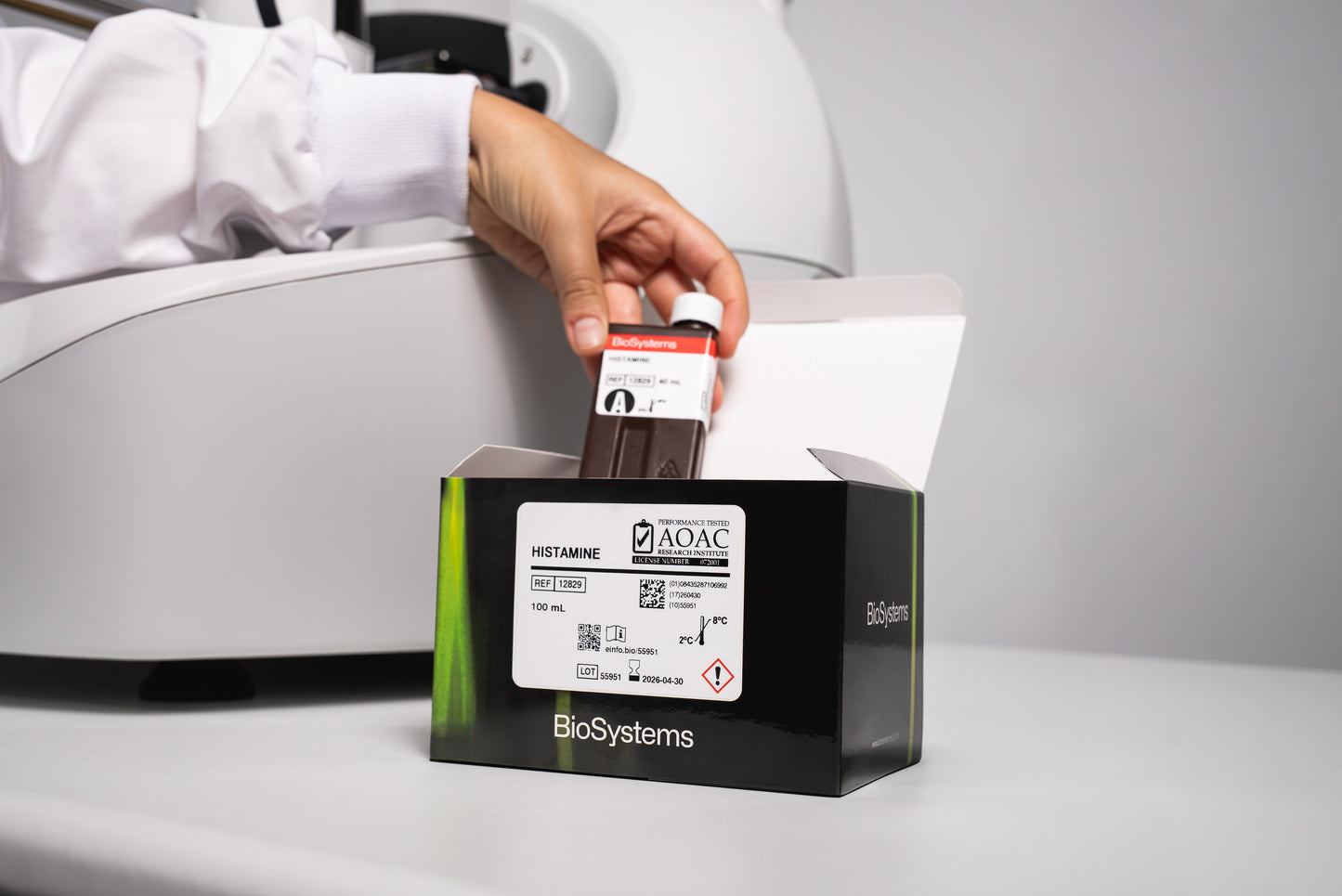 Histamine, reagent kit for wine