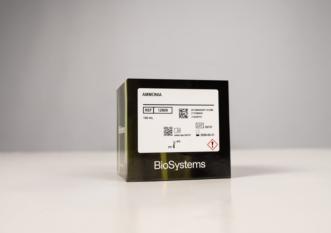 Ammonia, reagent kit for wine