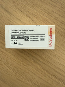 D-Glucose/D-Fructose Control (HIGH)D-Glucose/D-Fructose Control (HIGH) box