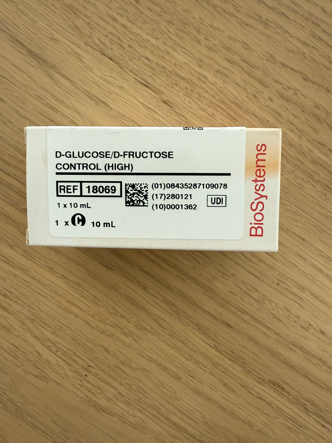 D-Glucose/D-Fructose Control (HIGH)D-Glucose/D-Fructose Control (HIGH) box