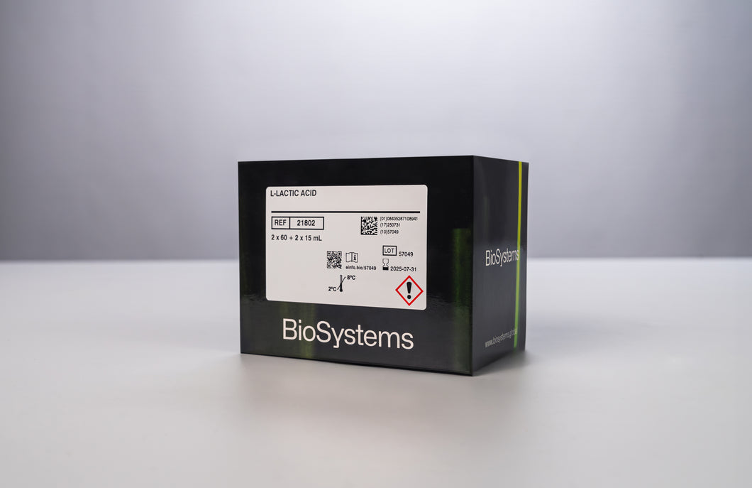 L-Lactic Acid, Y200 / Y400 and Spica format, reagent kit for wine, kombucha and cider