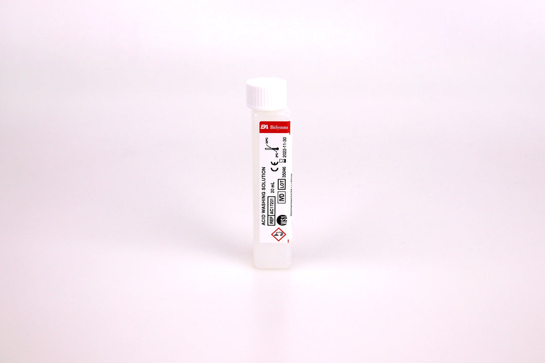 Acid wash solution for Y200 and Y400 analyzers