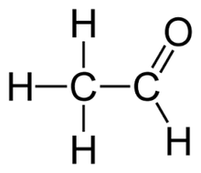 Load image into Gallery viewer, Acetaldehyde skeletal formula