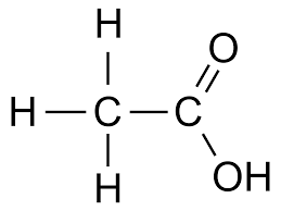 Acetic Acid Skeletal formula