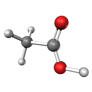 Acetic Acid Ball and Stick Model
